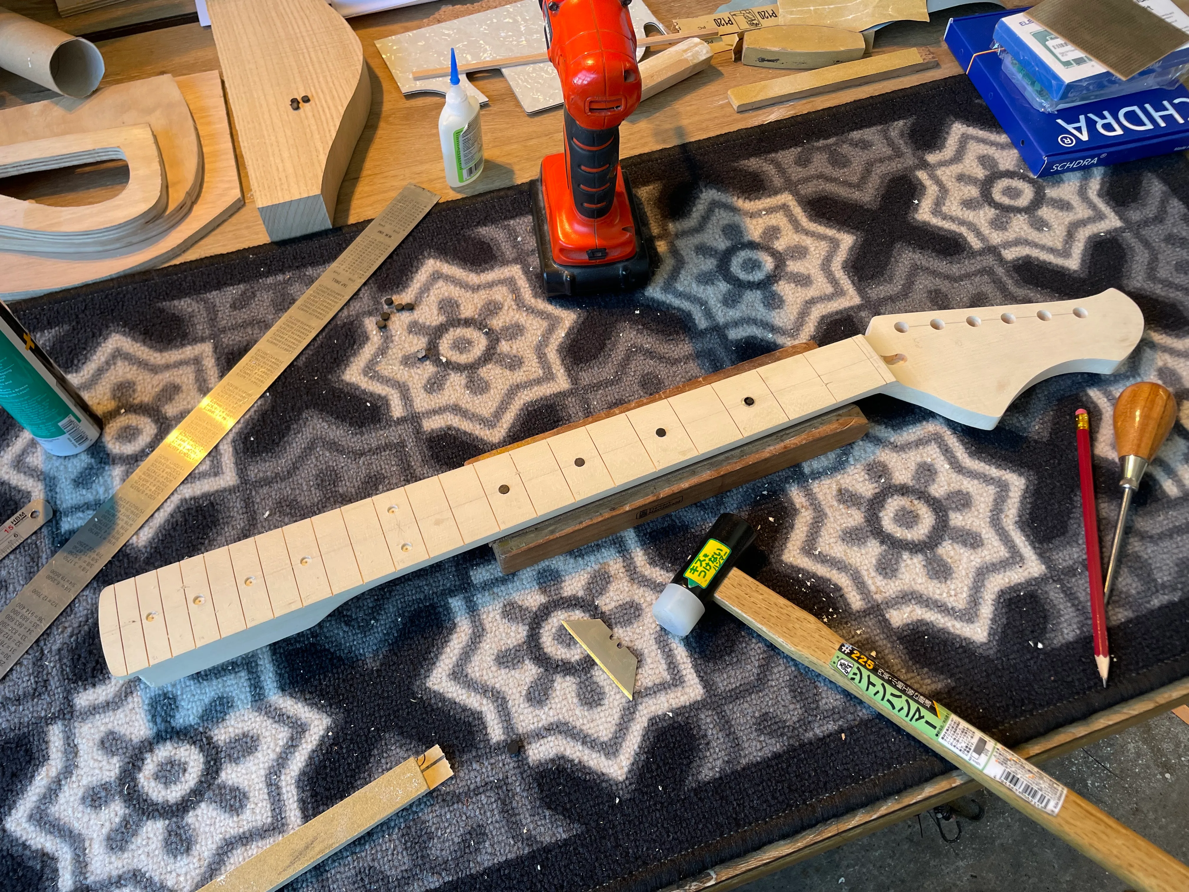 This is a lot less worrying than I thought it would be. I’m doing ebony dots, because I needed the contrast.